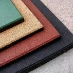 Резиновая плитка различных цветов